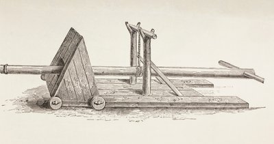 Mittelalterlicher Rammbock, ca. 1880 von European School